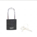 AJF Beautiful Streamlined Aluminum Alloy Padlock Lap Lock Anti-theft Lock