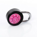 50mm electrophoresis  black case pink dial combo lock