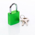 40mm high quality gree colored aluminium love padlock