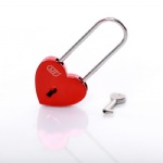 High quality shiny red heart shaped lock
