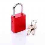 40mm red aluninium love padlock