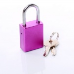 colored alum-oxidized love padlock