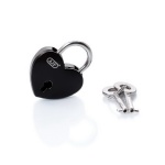 AJF 30mm black heart lock