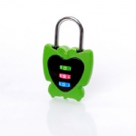 AJF heart high quality and top security 40mm 3 digit butterfly shape combination lock