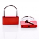 AJF enthusiastic electrophoretic red square lock