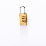 AJF Hotsale 20mm small metal brass 4 wheel bag number lock
