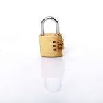Sold to Mexico-AJF 30MM High Quality Wholesale Resettable brass 3-digit outdoor password combination padlock