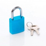 AJF new arrival high quality hotsale double key aluminium blue color lock