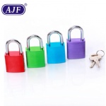 AJF Hot selling newest rectangular colorful alum-oxidized love lock