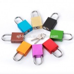 AJF top quality and high security square colored alum-oxidized love padlock