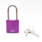 AJF factory wholesale customized aluminum padlock with standard master key