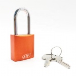 AJF High quality long hook American keyable Solid Aluminum Safety Lockout Padlock