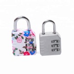 AJF top security gym combination printed padlock zinc alloy lock