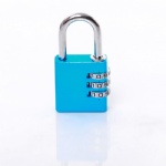 AJF New Arrival Top security 3 Dials large square shape aluminium padlock, digital padlock