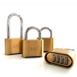 AJF High quality and security digital solid brass guard or locker or outdoor number combination padlock