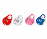 AJF security zinc alloy colorful combination school bag student padlock