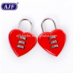 The best lock industry brand in China luggage handbag heart shaped lock
