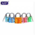 AJF Colorful Padlock Pick Visible Lock Transparent Cutaway Inside View plastic clear lock