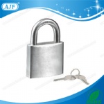 AJF high security heavy duty 40mm stainless steel padlock with 2 brass keys