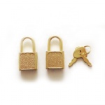 AJF zinc alloy gold mini metal diary notebook locks and keys