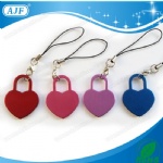 AJF colorful aluminium heart shape dog id tag