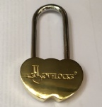JLOVELOCKS Brand brass double heart love lock