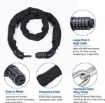 AJF 5 digits steel bicycle bike chain lock