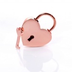 Rose Gold Heart Lock