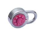 1-7/8in (50mm) General Security Combination Padlock with Pink Colored Dial